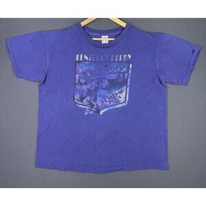 Vintage Y2K Kentucky Derby Festival 2003 Purple Faded Shirt XL Art Worn Horse